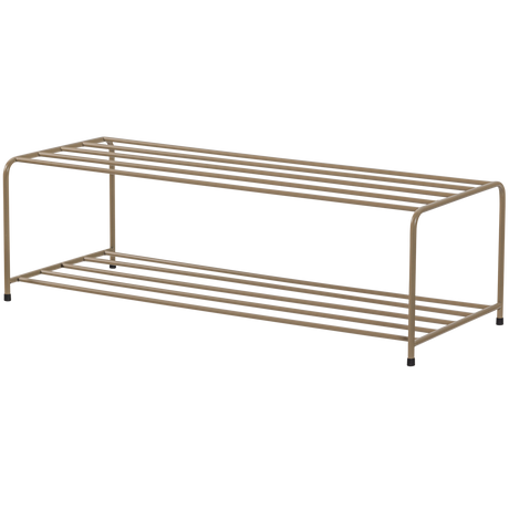 Josse Staand Schoenenrek Metaal Militair Bruin van WOOOD – Luxe comfort op maat van PureWonen. Vraag naar de beste prijs.