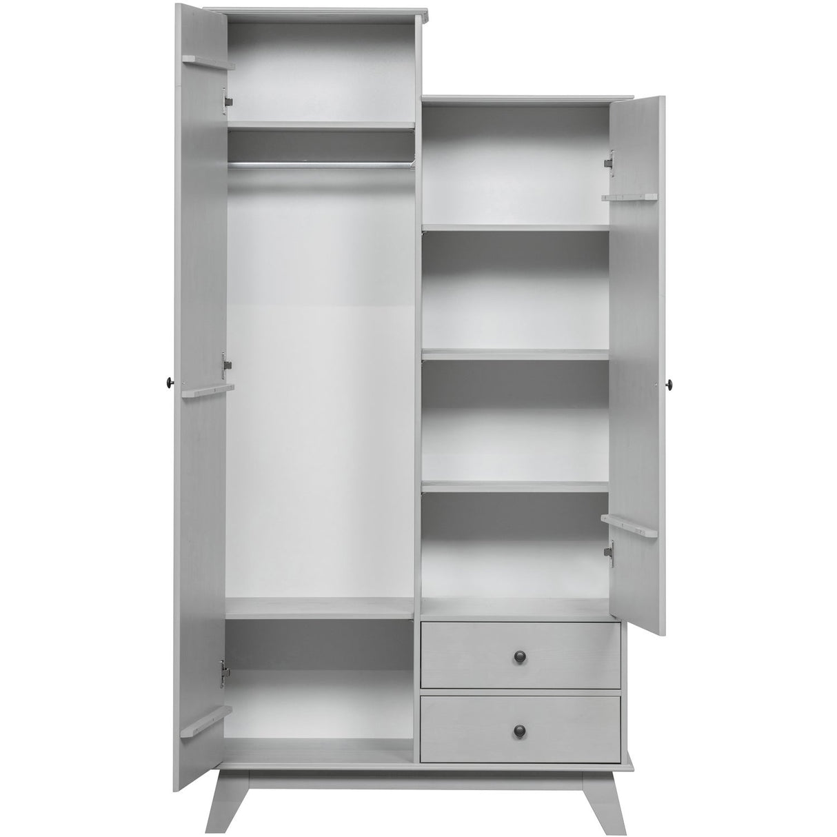 Lily Garderobekast Grenen Clay [Fsc] van WOOOD – Luxe comfort op maat van PureWonen. Vraag naar de beste prijs.