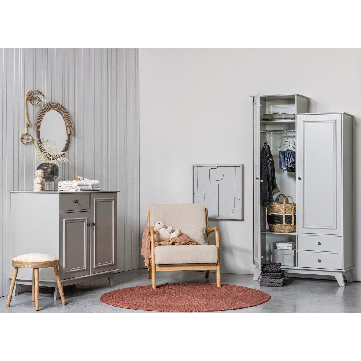 Lily Opbergkast 1 Lade + 2 Deuren Grenen Clay [Fsc] van WOOOD – Luxe comfort op maat van PureWonen. Vraag naar de beste prijs.