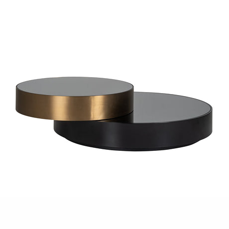 Salontafel Slice (Black/gold) van Richmond Interiors – Luxe comfort op maat van PureWonen. Vraag naar de beste prijs.