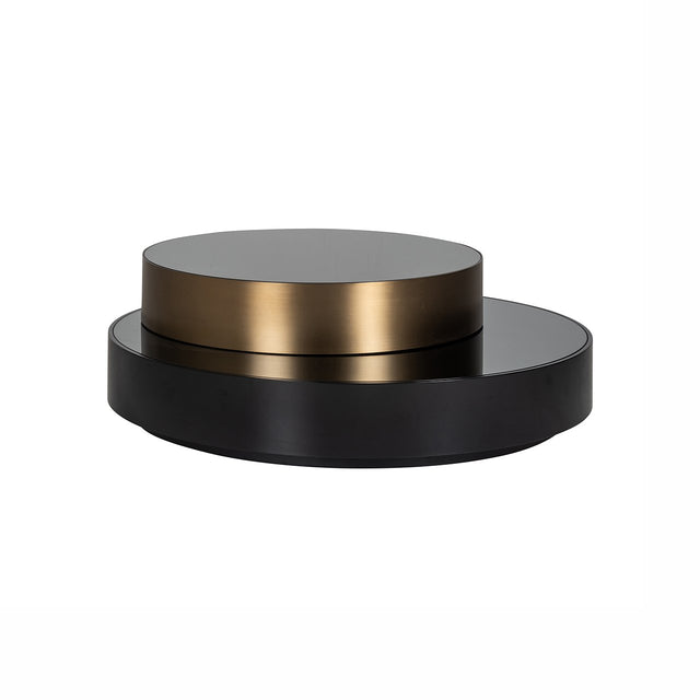 Salontafel Slice (Black/gold) van Richmond Interiors – Luxe comfort op maat van PureWonen. Vraag naar de beste prijs.