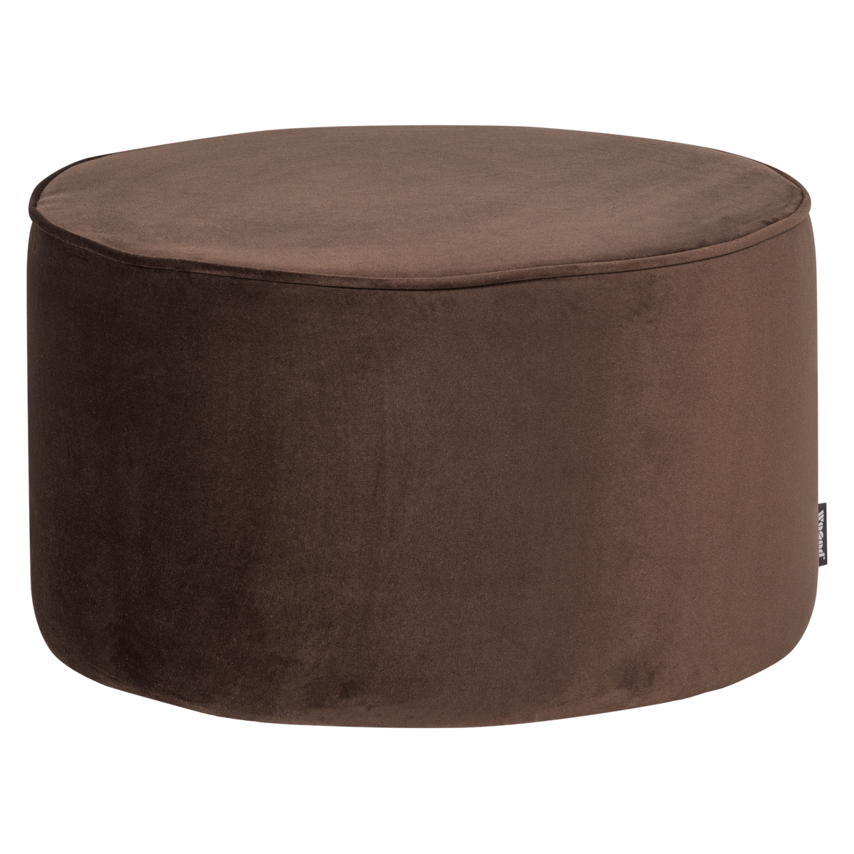 Sara Poef Laag 36x O60 Cm Velvet Donkerbruin [Fsc]