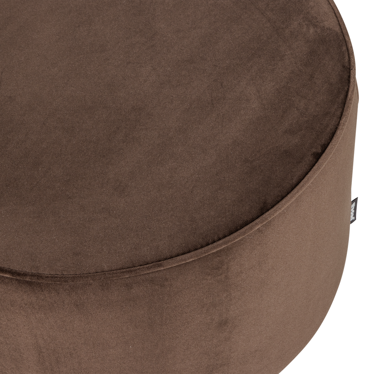 Sara Poef Laag 36x O60 Cm Velvet Donkerbruin [Fsc]