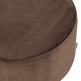 Sara Poef Laag 36x O60 Cm Velvet Donkerbruin [Fsc]