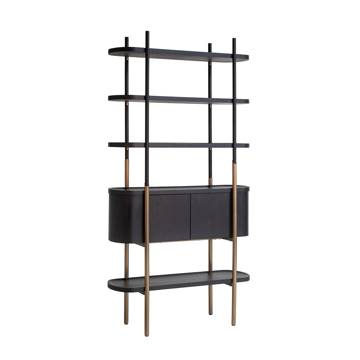 Wandkast Jameson 2-deuren 4-planken (Charcoal) van Richmond Interiors – Luxe comfort op maat van PureWonen. Vraag naar de beste prijs.