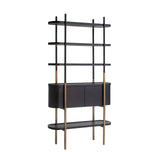 Wandkast Jameson 2-deuren 4-planken (Charcoal) van Richmond Interiors – Luxe comfort op maat van PureWonen. Vraag naar de beste prijs.