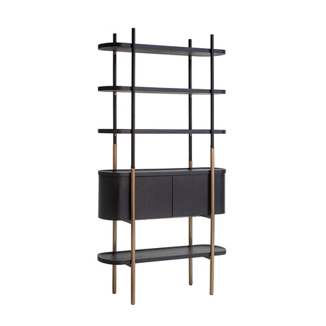 Wandkast Jameson 2-deuren 4-planken (Charcoal) van Richmond Interiors – Luxe comfort op maat van PureWonen. Vraag naar de beste prijs.