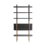 Wandkast Jameson 2-deuren 4-planken (Charcoal) van Richmond Interiors – Luxe comfort op maat van PureWonen. Vraag naar de beste prijs.