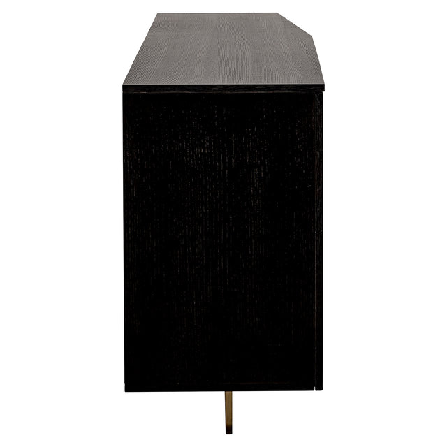 Dressoir Dax 4-deuren (Charcoal) van Richmond Interiors – Luxe comfort op maat van PureWonen. Vraag naar de beste prijs.