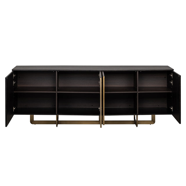 Dressoir Dax 4-deuren (Charcoal) van Richmond Interiors – Luxe comfort op maat van PureWonen. Vraag naar de beste prijs.