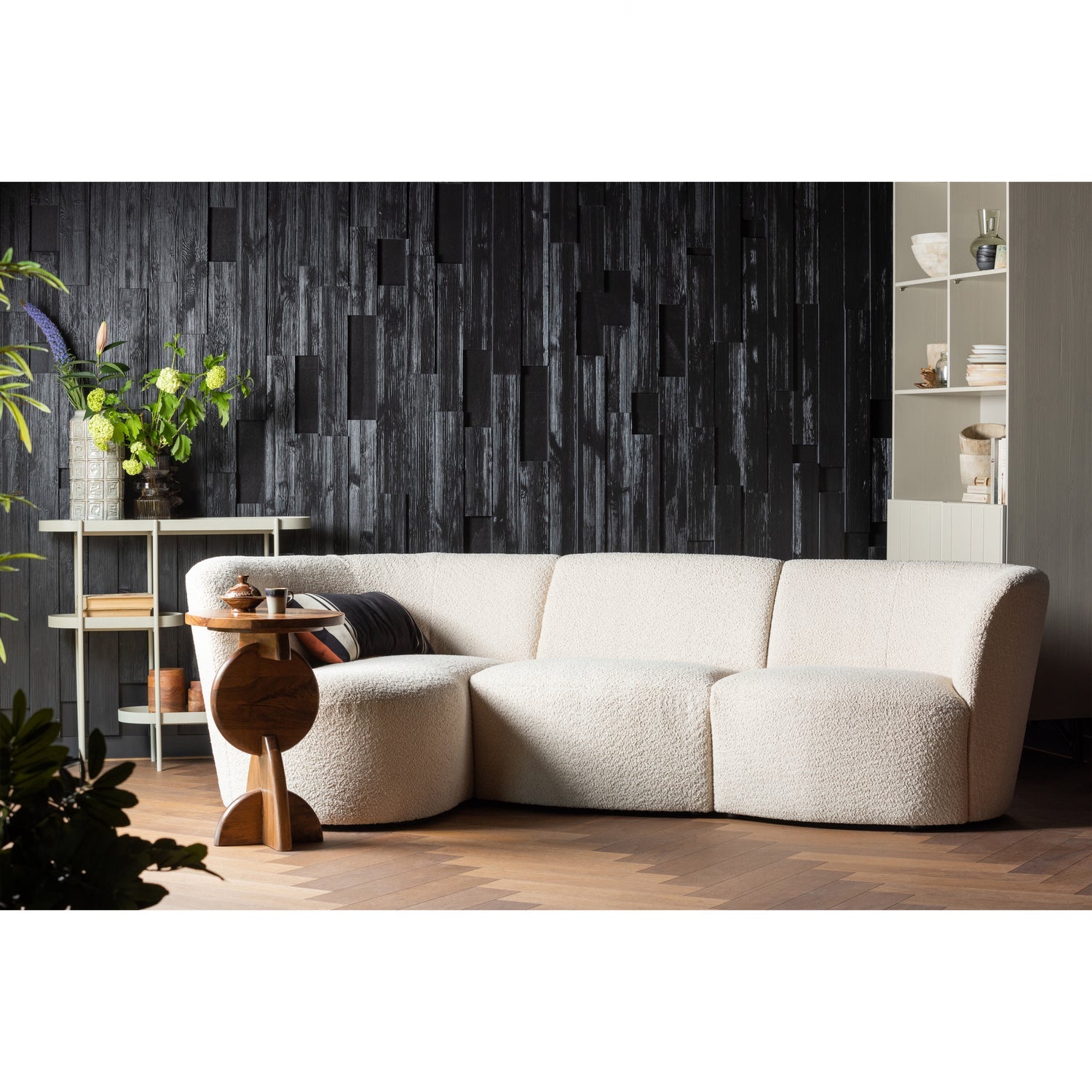 Coco 1 Zits Element Boucle Creme van WOOOD – Luxe comfort op maat van PureWonen. Vraag naar de beste prijs.