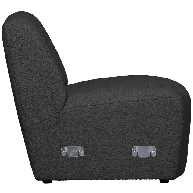 Coco 1 Zits Element Boucle Donkergrijs van WOOOD – Luxe comfort op maat van PureWonen. Vraag naar de beste prijs.