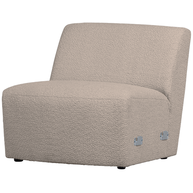 Coco 1 Zits Element Boucle Zand van WOOOD – Luxe comfort op maat van PureWonen. Vraag naar de beste prijs.