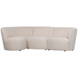 Coco 3 Zits Ronding Links Boucle Creme van WOOOD – Luxe comfort op maat van PureWonen. Vraag naar de beste prijs.