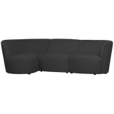 Coco 3 Zits Ronding Links Boucle Donkergrijs van WOOOD – Luxe comfort op maat van PureWonen. Vraag naar de beste prijs.