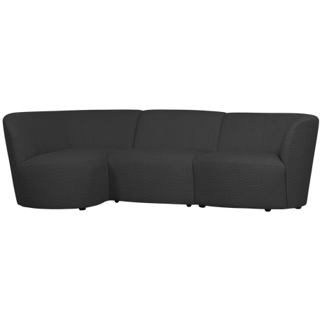 Coco 3 Zits Ronding Links Boucle Donkergrijs van WOOOD – Luxe comfort op maat van PureWonen. Vraag naar de beste prijs.