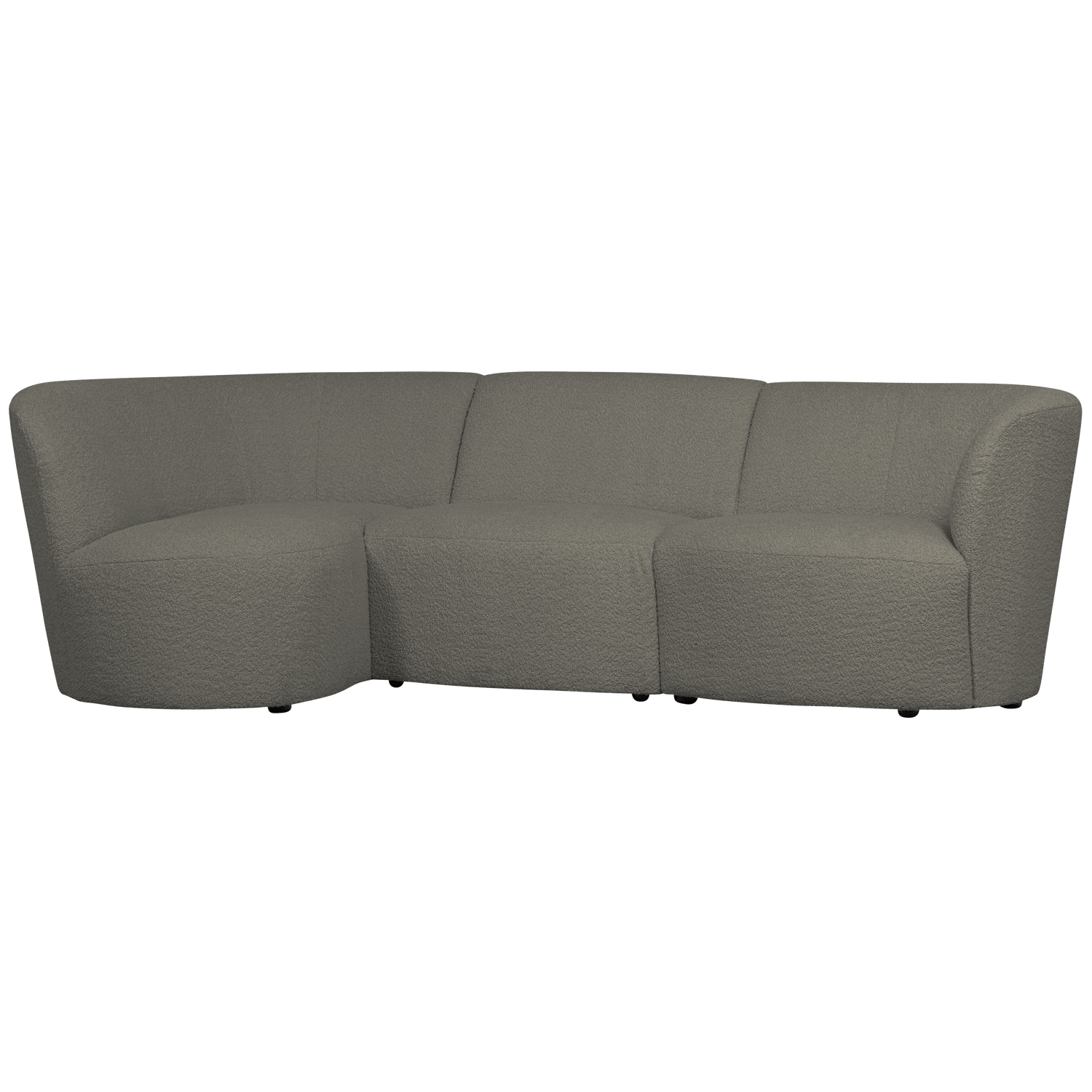 Coco 3 Zits Ronding Links Boucle Warm Groen van WOOOD – Luxe comfort op maat van PureWonen. Vraag naar de beste prijs.