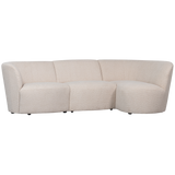 Coco 3 Zits Ronding Rechts Boucle Creme van WOOOD – Luxe comfort op maat van PureWonen. Vraag naar de beste prijs.