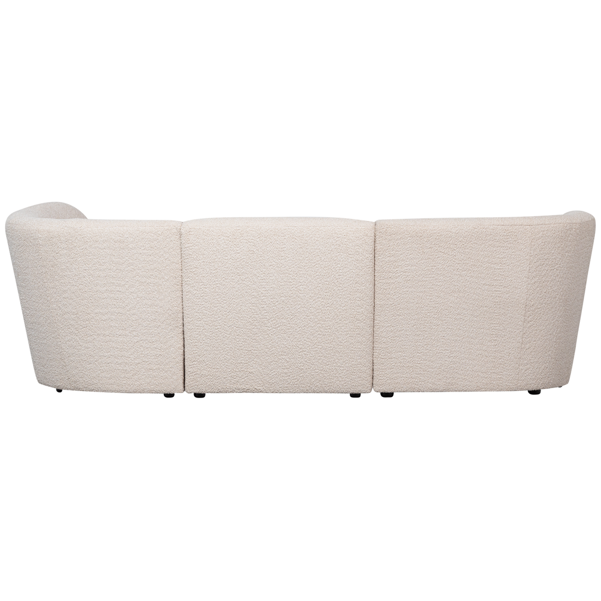 Coco 3 Zits Ronding Rechts Boucle Creme van WOOOD – Luxe comfort op maat van PureWonen. Vraag naar de beste prijs.
