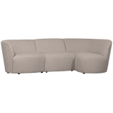 Coco 3 Zits Ronding Rechts Boucle Zand van WOOOD – Luxe comfort op maat van PureWonen. Vraag naar de beste prijs.