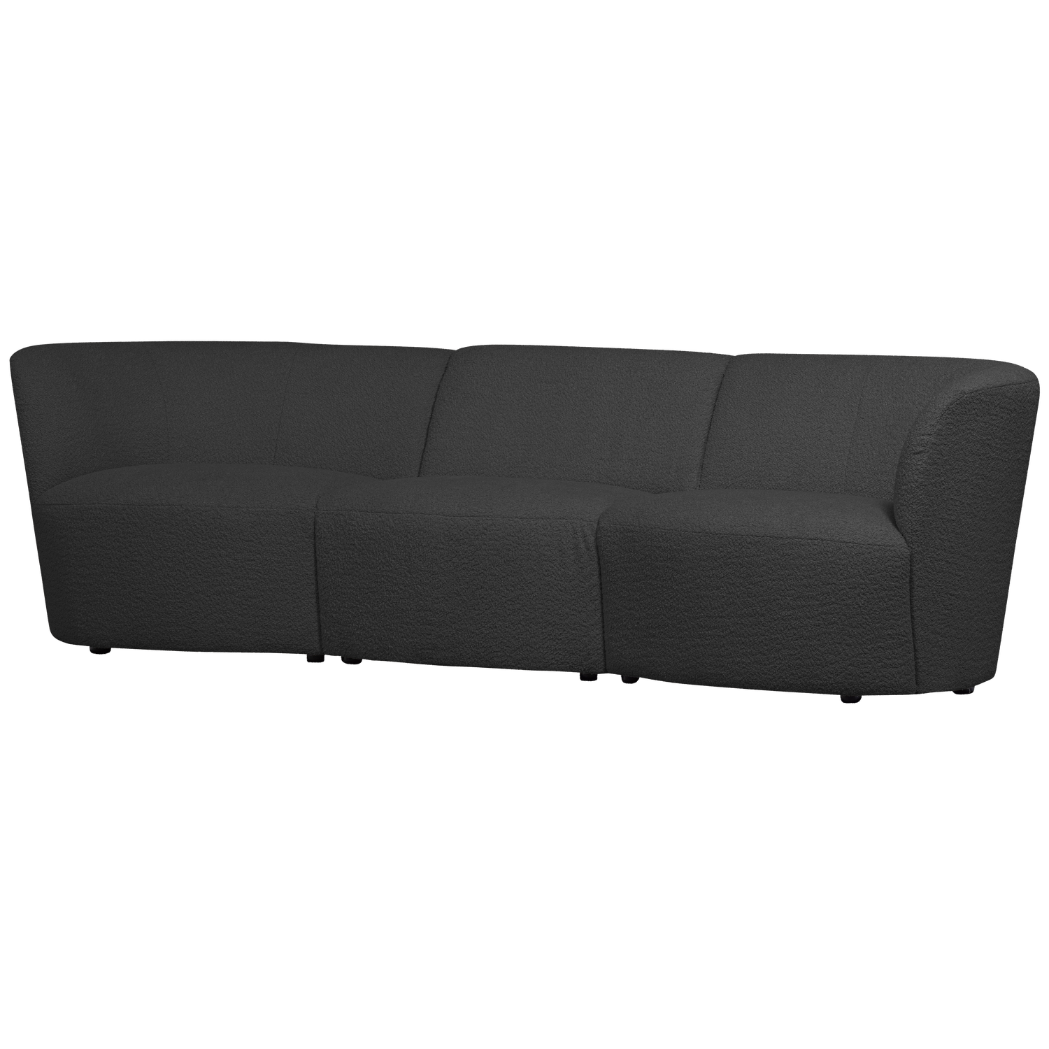 Coco 3 Zits Boucle Donkergrijs van WOOOD – Luxe comfort op maat van PureWonen. Vraag naar de beste prijs.