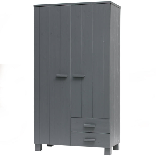 Dennis Kast Met Laden Grenen Steel Grey Geborsteld [Fsc] van WOOOD – Luxe comfort op maat van PureWonen. Vraag naar de beste prijs.