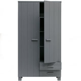 Dennis Kast Met Laden Grenen Steel Grey Geborsteld [Fsc] van WOOOD – Luxe comfort op maat van PureWonen. Vraag naar de beste prijs.