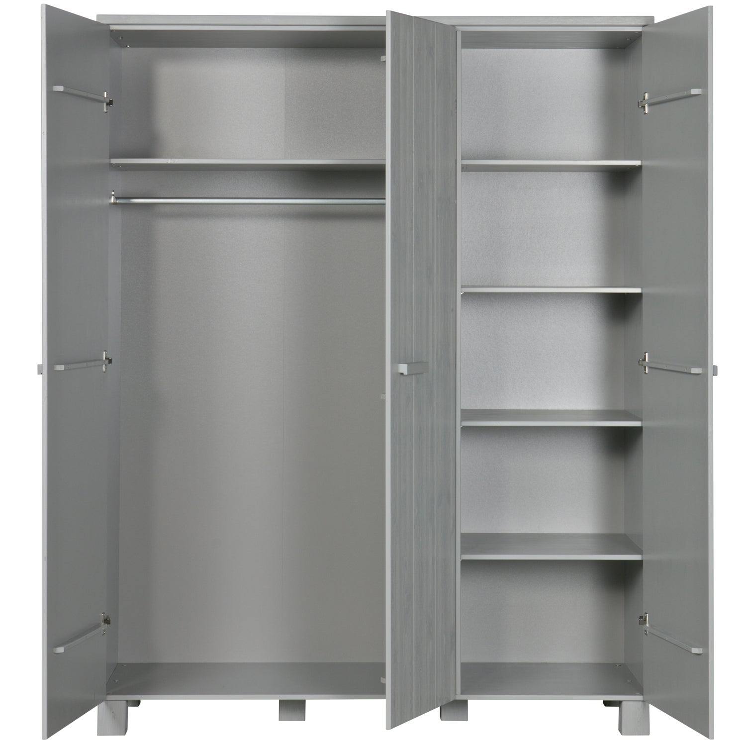 Dennis 3 Deurs Kast Grenen Betongrijs Geborsteld [Fsc] van WOOOD – Luxe comfort op maat van PureWonen. Vraag naar de beste prijs.