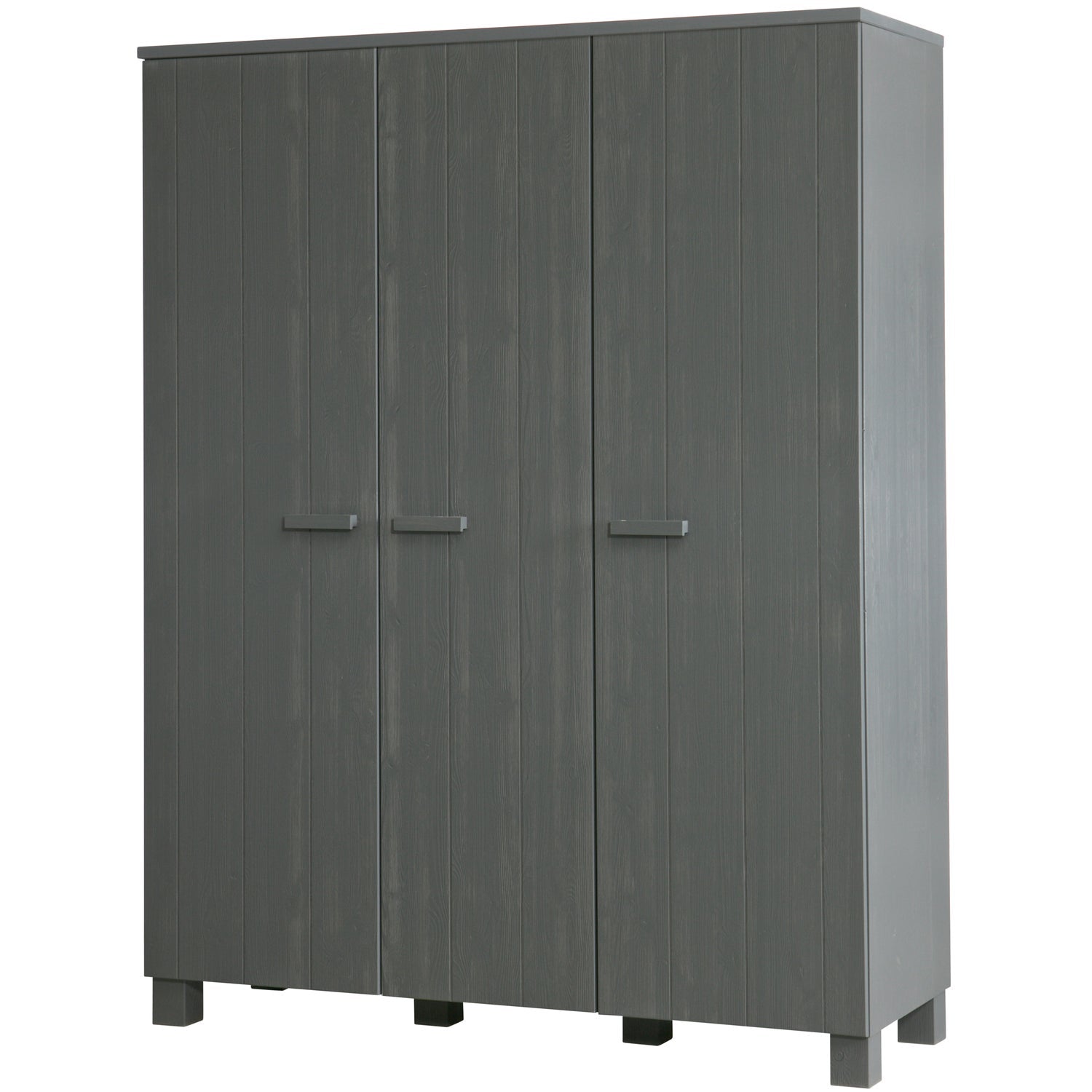 Dennis 3 Deurs Kast Grenen Steel Grey Geborsteld [Fsc] van WOOOD – Luxe comfort op maat van PureWonen. Vraag naar de beste prijs.