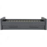 Dennis Bed 90 X200 Cm Grenen Steel Grey Geborsteld [Fsc] van WOOOD – Luxe comfort op maat van PureWonen. Vraag naar de beste prijs.