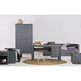 Dennis Bed 90 X200 Cm Grenen Steel Grey Geborsteld [Fsc] van WOOOD – Luxe comfort op maat van PureWonen. Vraag naar de beste prijs.