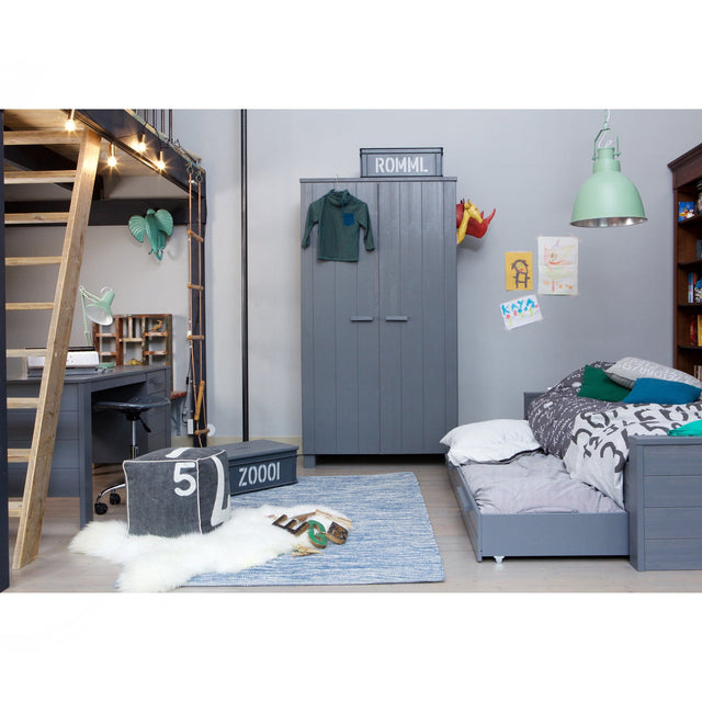 Dennis Matras / Bedlade Steelgrey Geborsteld [Fsc] van WOOOD – Luxe comfort op maat van PureWonen. Vraag naar de beste prijs.