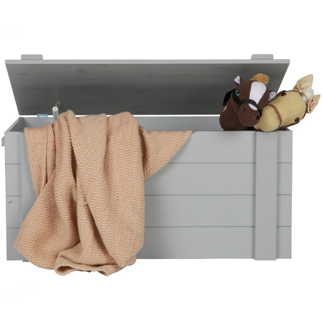 Dennis Speelgoedkist Betongrijs Geborsteld [Fsc] van WOOOD – Luxe comfort op maat van PureWonen. Vraag naar de beste prijs.