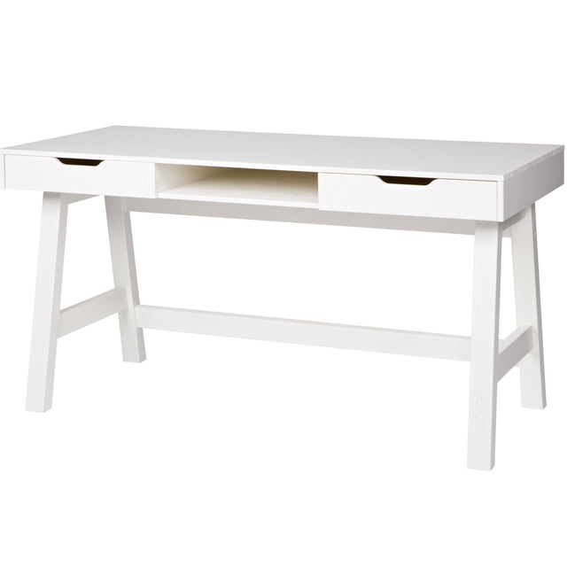 Nikki Bureau Grenen Wit [Fsc] van WOOOD – Luxe comfort op maat van PureWonen. Vraag naar de beste prijs.