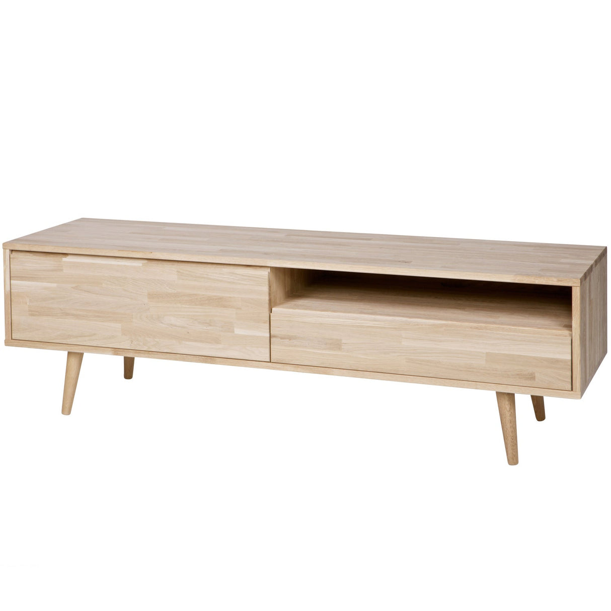 Tygo Tv Meubel 150 Eiken Met Retro Poten [Fsc] van WOOOD – Luxe comfort op maat van PureWonen. Vraag naar de beste prijs.