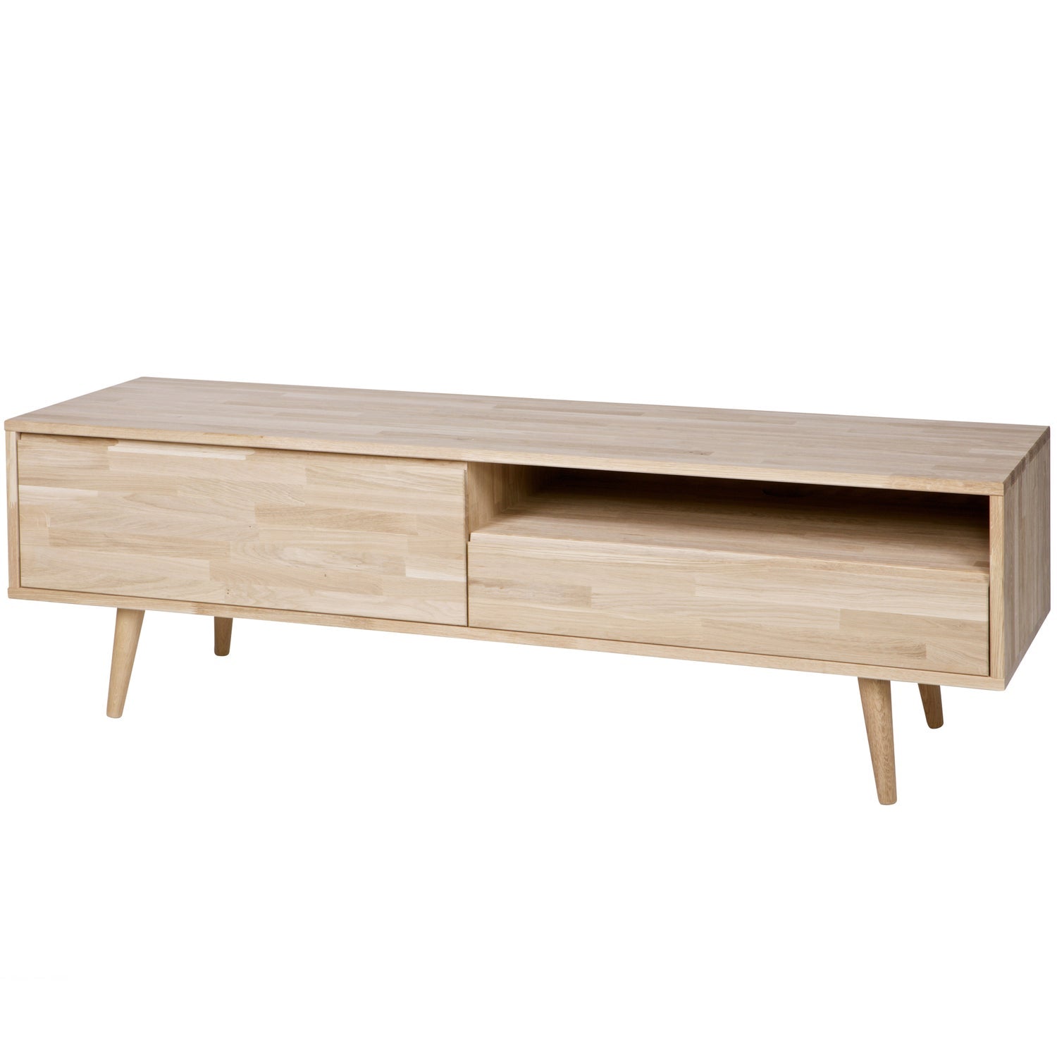 Tygo Tv Meubel 150 Eiken Met Retro Poten [Fsc] van WOOOD – Luxe comfort op maat van PureWonen. Vraag naar de beste prijs.