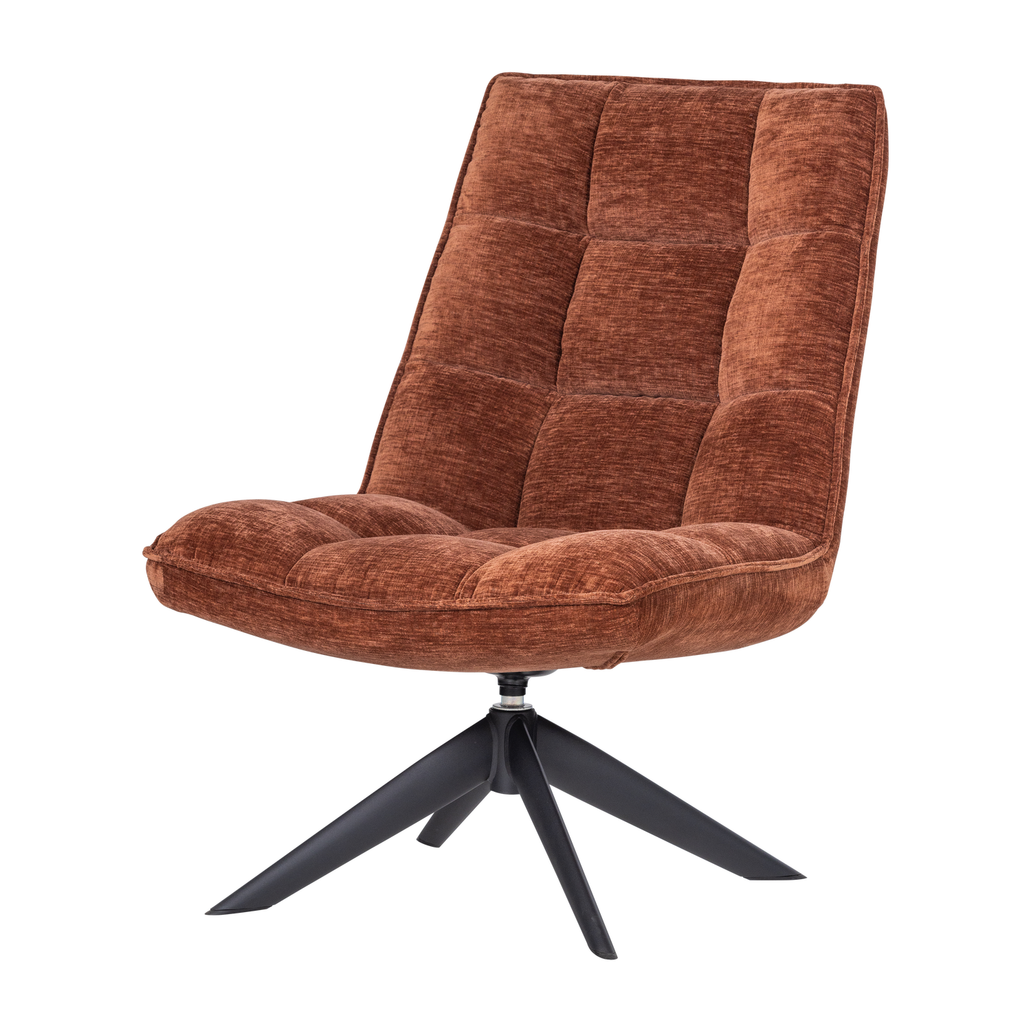 Jouke Draaifauteuil Chenille Structuur Roestbruin [Fsc]