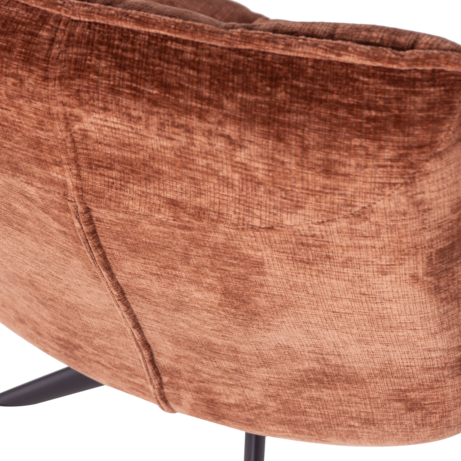 Jouke Draaifauteuil Chenille Structuur Roestbruin [Fsc]