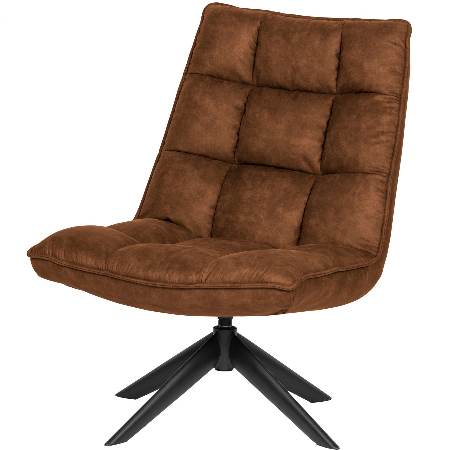Jouke Draaifauteuil Leerlook Cognac van WOOOD – Luxe comfort op maat van PureWonen. Vraag naar de beste prijs.