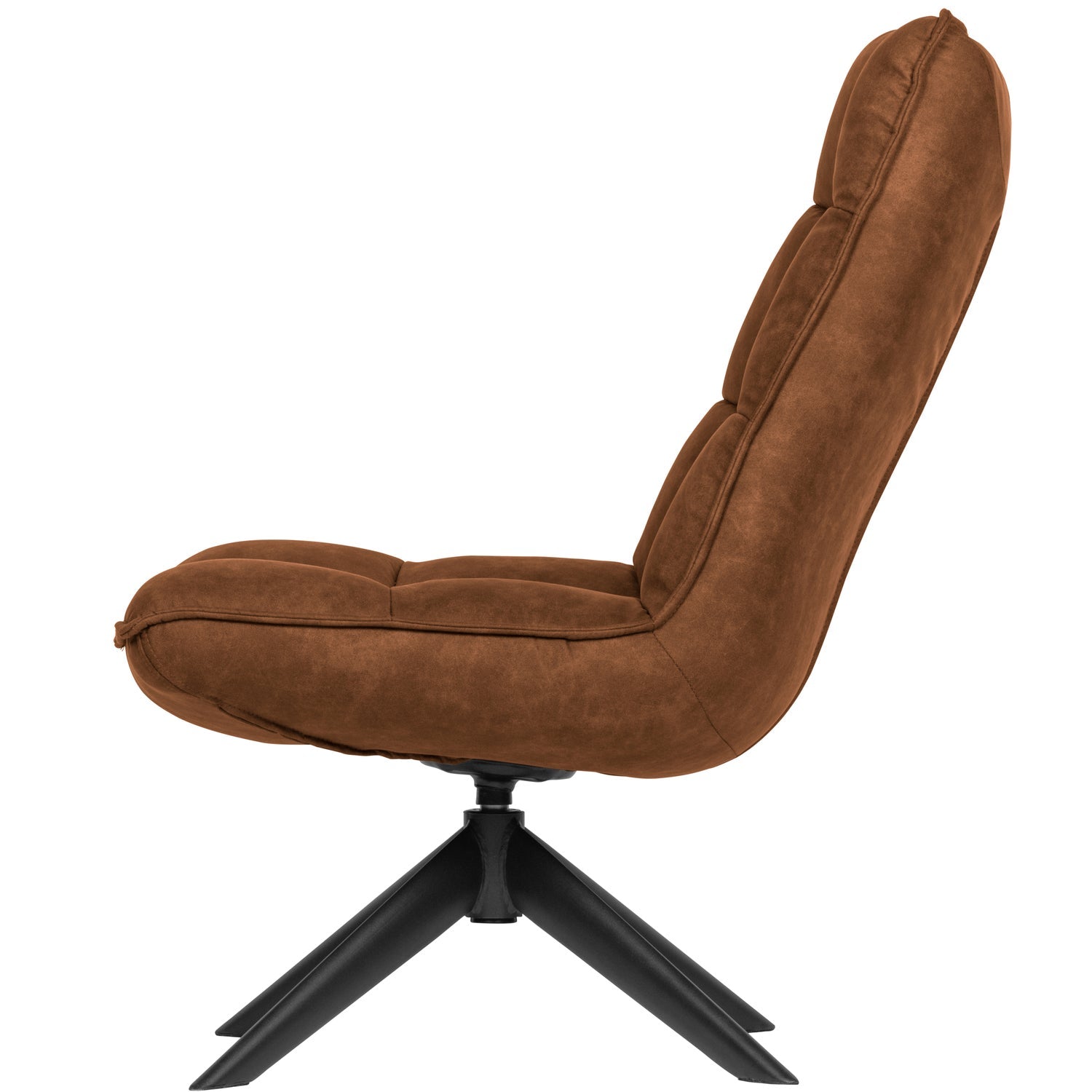 Jouke Draaifauteuil Leerlook Cognac van WOOOD – Luxe comfort op maat van PureWonen. Vraag naar de beste prijs.
