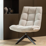 Jouke Draaifauteuil Chenille Structuur Naturel [Fsc]