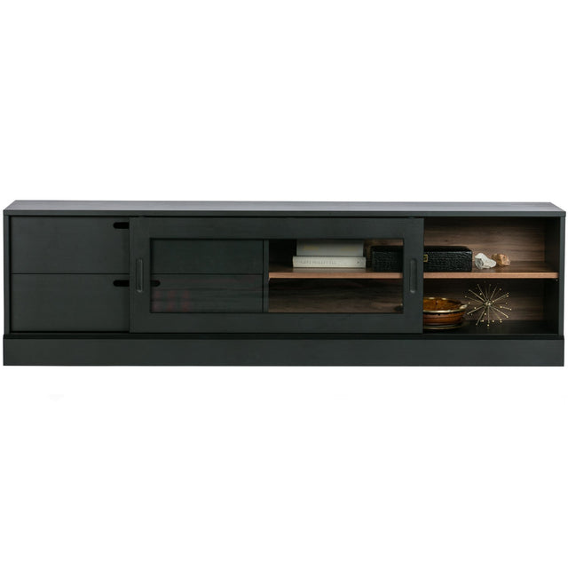 James Tv Meubel Noten/Zwart [Fsc] van WOOOD – Luxe comfort op maat van PureWonen. Vraag naar de beste prijs.