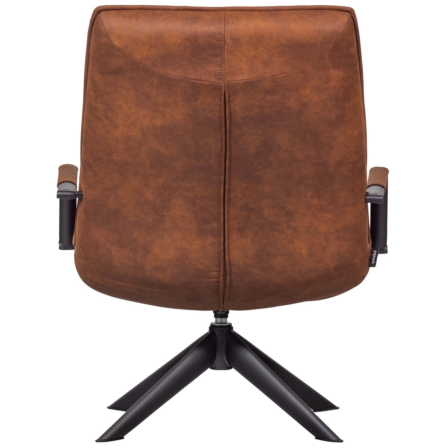 Jouke Draaifauteuil Met Armleuning Leerlook Cognac van WOOOD – Luxe comfort op maat van PureWonen. Vraag naar de beste prijs.