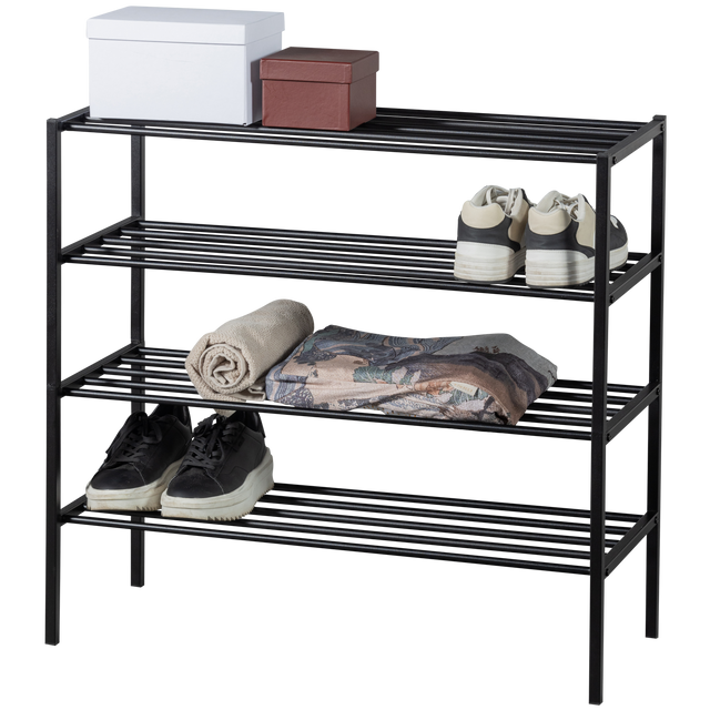 Ferro Schoenenrek Stapel V 2 Metaal Zwart van WOOOD – Luxe comfort op maat van PureWonen. Vraag naar de beste prijs.