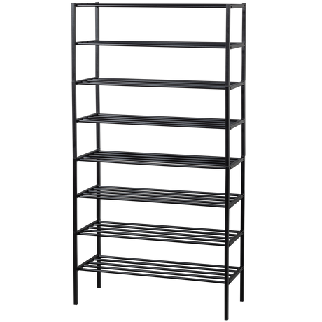 Ferro Schoenenrek Stapel V 4 Metaal Zwart van WOOOD – Luxe comfort op maat van PureWonen. Vraag naar de beste prijs.