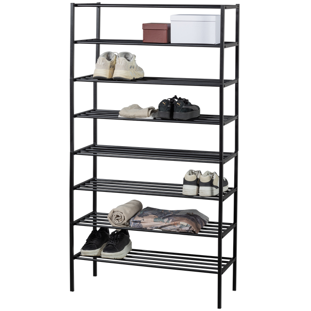 Ferro Schoenenrek Stapel V 4 Metaal Zwart van WOOOD – Luxe comfort op maat van PureWonen. Vraag naar de beste prijs.