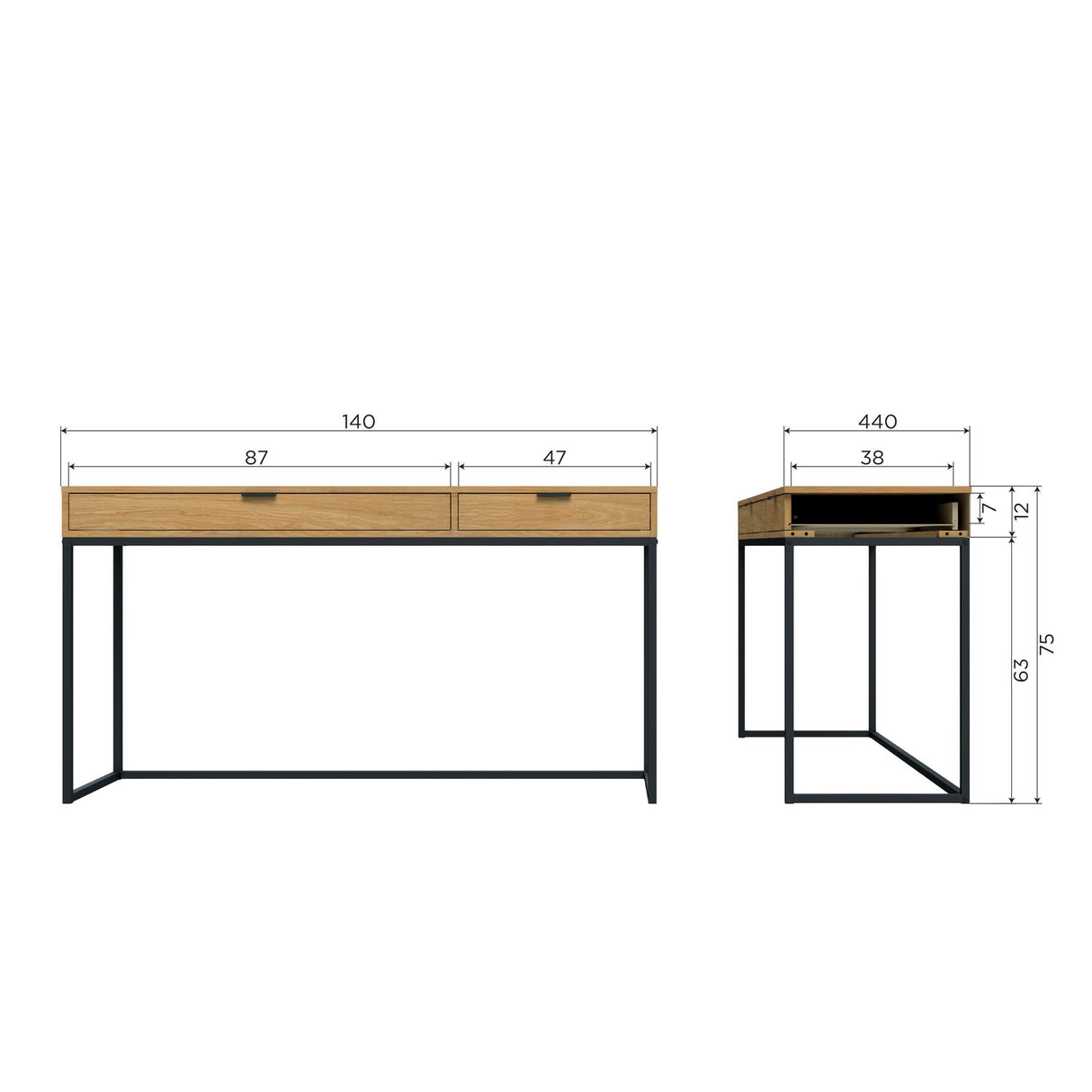 Silas Bureau Eiken Decor [Fsc] van WOOOD – Luxe comfort op maat van PureWonen. Vraag naar de beste prijs.