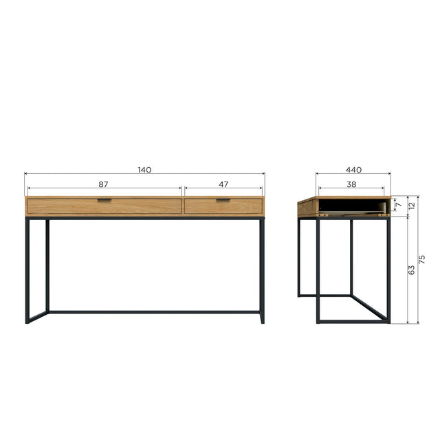 Silas Bureau Eiken Decor [Fsc] van WOOOD – Luxe comfort op maat van PureWonen. Vraag naar de beste prijs.