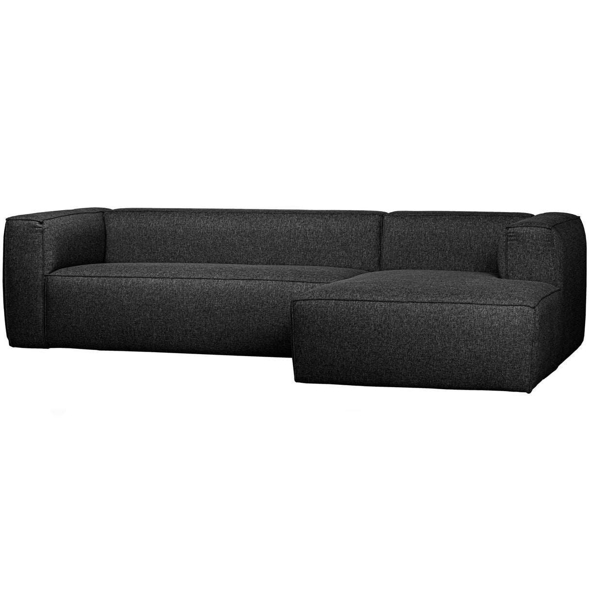 Bean Hoekbank Rechts Incl. Kussens Donkergrijs Gemeleerd van WOOOD – Luxe comfort op maat van PureWonen. Vraag naar de beste prijs.