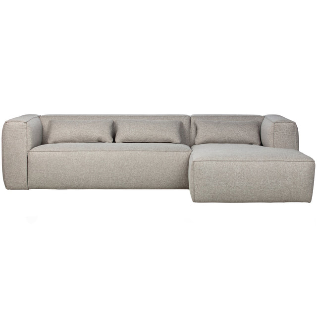 Bean Hoekbank Rechts Incl. Kussens Lichtgrijs Gemeleerd van WOOOD – Luxe comfort op maat van PureWonen. Vraag naar de beste prijs.
